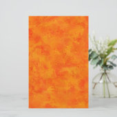 Oranje Abstract patroon Briefpapier (Staand voorkant)