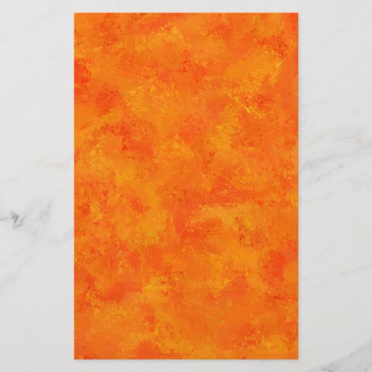 Oranje Abstract patroon Briefpapier (Voorkant)
