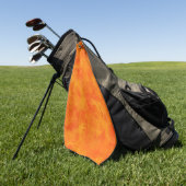 Oranje Abstract patroon Golfhanddoek (Groen)