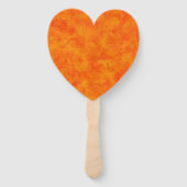 Oranje Abstract Patroon Handwaaier (Achterkant)