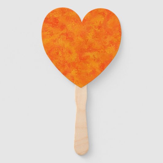 Oranje Abstract Patroon Handwaaier (Voorkant)