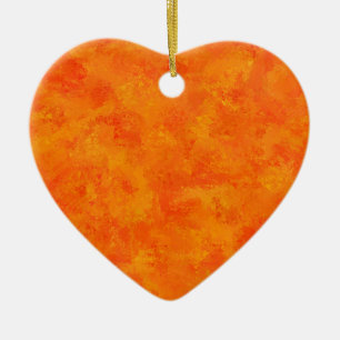 Oranje Abstract patroon Keramisch Ornament