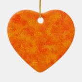 Oranje Abstract patroon Keramisch Ornament (Achterkant)