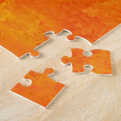 Oranje Abstract patroon Legpuzzel (Zijkant)