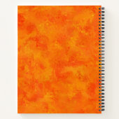 Oranje Abstract patroon Notitieboek (Achterkant)