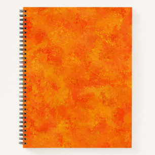 Oranje Abstract patroon Notitieboek