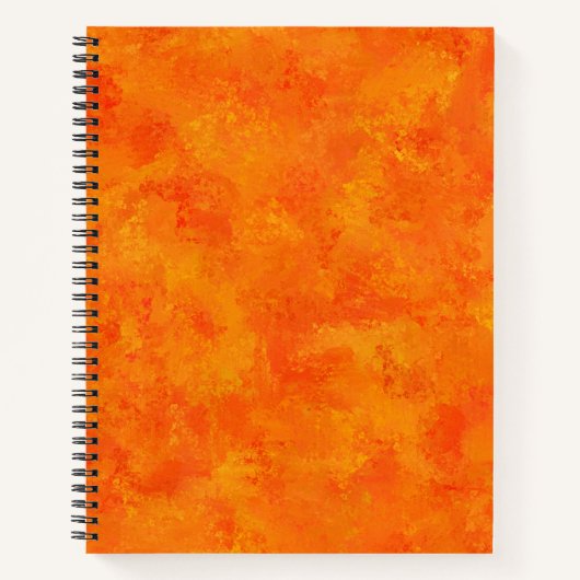 Oranje Abstract patroon Notitieboek (Voorkant)