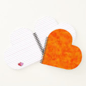 Oranje Abstract patroon Notitieboek (Binnen)