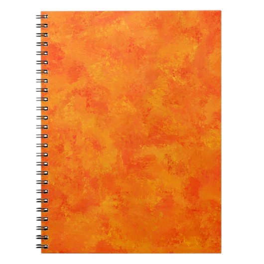 Oranje Abstract patroon Notitieboek (Voorkant)