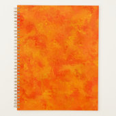 Oranje Abstract patroon Planner (Voorkant)