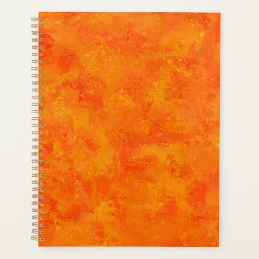 Oranje Abstract patroon Planner (Voorkant)