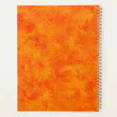 Oranje Abstract patroon Planner (Achterkant)