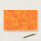 Oranje Abstract patroon Post-it® Notes (Op bureau)