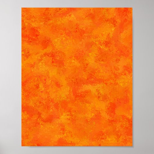 Oranje Abstract patroon Poster (Voorkant)