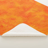 Oranje Abstract Patroon Sherpa Deken (3/4)