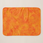 Oranje Abstract Patroon Sherpa Deken (Voorkant (horizontaal))