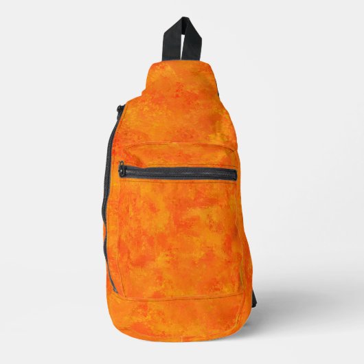 Oranje Abstract patroon Sling Bag (Voorkant)