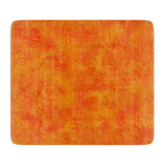 Oranje Abstract patroon Snijplank (Voorkant)