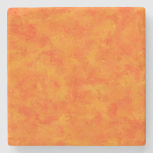 Oranje Abstract patroon Stenen Onderzetter
