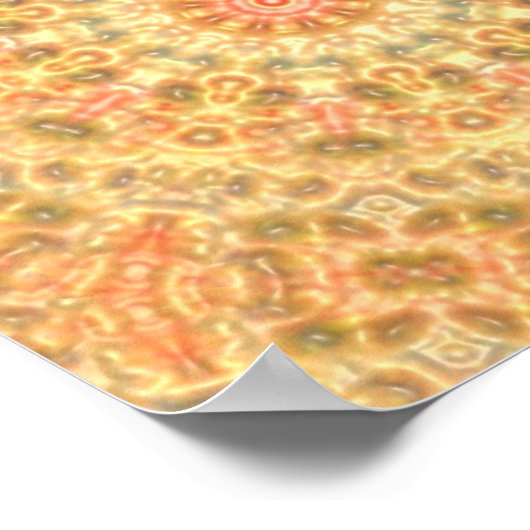 Oranje Abstract Poster (Hoek)