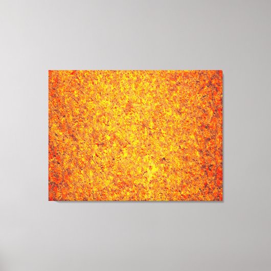 Oranje abstract schilderij canvas afdruk (Voorkant)