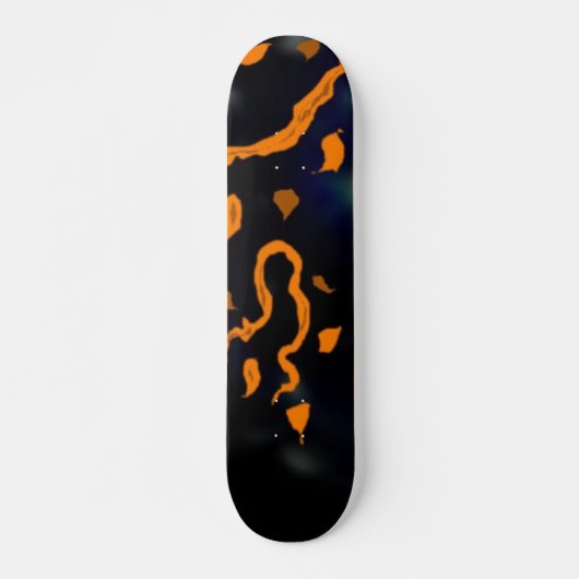 Oranje Abstract skateboard (Voorkant)