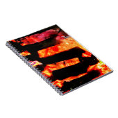 Oranje abstract, Spiraal Foto Notitieboek, Strips  Notitieboek (Rechterzijde)