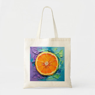 Oranje abstract tote bag