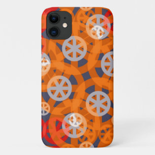 Oranje Abstract wielpatroon Case-Mate iPhone Case