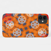 Oranje Abstract wielpatroon Case-Mate iPhone Case (Achterkant (horizontaal))