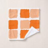Oranje Abstracte badkamer handdoek sets (Wasdoekje)