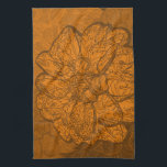 Oranje Abstracte Dahlia Flowers Theedoek<br><div class="desc">Voeg een stukje moderne elegantie toe aan je keuken met deze trendy verbrande oranje en tangerine handdoek. Deze stijlvolle oranje keukenhanddoek is voorzien van een verbluffend abstract bloemontwerp dat de schoonheid van de dahlia-bloem in een monochromatische kleurenpalet belicht. Een gewaagde tangerine gekleurde dahlia is het macrobrandpunt van dit maximalistische ontwerp,...</div>