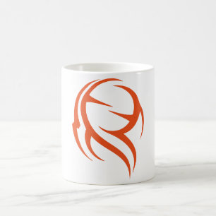 Oranje Abstracte decoratieve vector Koffiemok