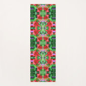 Oranje Abstracte dwergkunst Yogamat (Voorkant)