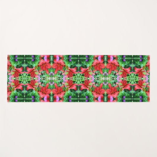 Oranje Abstracte dwergkunst Yogamat (Voorkant (horizontaal))