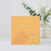  Oranje Abstracte Eieren Eigen tekst (Staand voorkant)