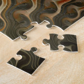 Oranje Abstracte Flammen instellen Legpuzzel (Zijkant)