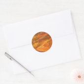 Oranje Abstracte fractale Sticker (Envelop)