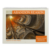 Oranje Abstracte fractals 2026 Kalender (Hoes)