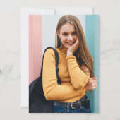 Oranje Abstracte GraduPartij voor Fotografie van d Kaart (Achterkant)