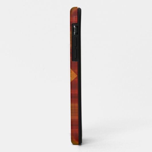 Oranje abstracte iPhone Case (Achterkant/links)