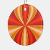 oranje abstracte kunst keramisch ornament (Links)