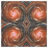 Oranje  Abstracte kunst Stof (Swatch)