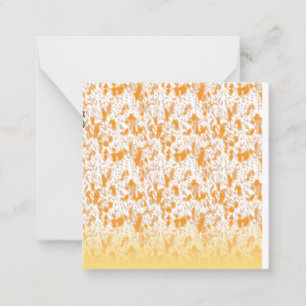 Oranje Abstracte Notitiekaarten Chic Luxe Briefp Notitiekaartje