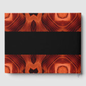 Oranje Abstracte Patroon Wedding Gastenboek (Achterkant)