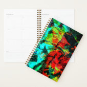 oranje abstracte planner, Diepe abstracte rust Planner (Display)