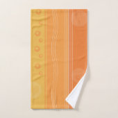Oranje Abstracte streep Bad Handdoek (Handdoek)