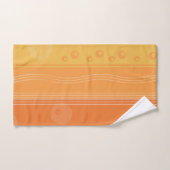 Oranje Abstracte streep Bad Handdoek (Handdoek)