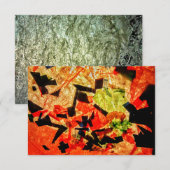 Oranje abstracte Uitnodiging, Gelukkige oranje Cad Kaart (Voorkant / Achterkant)