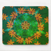 Oranje Abstracte vloerkunst Muismat (Voorkant)